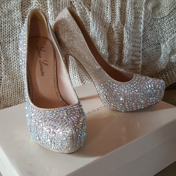 BNIB Rhinestone heels. - Picture 2 of 3